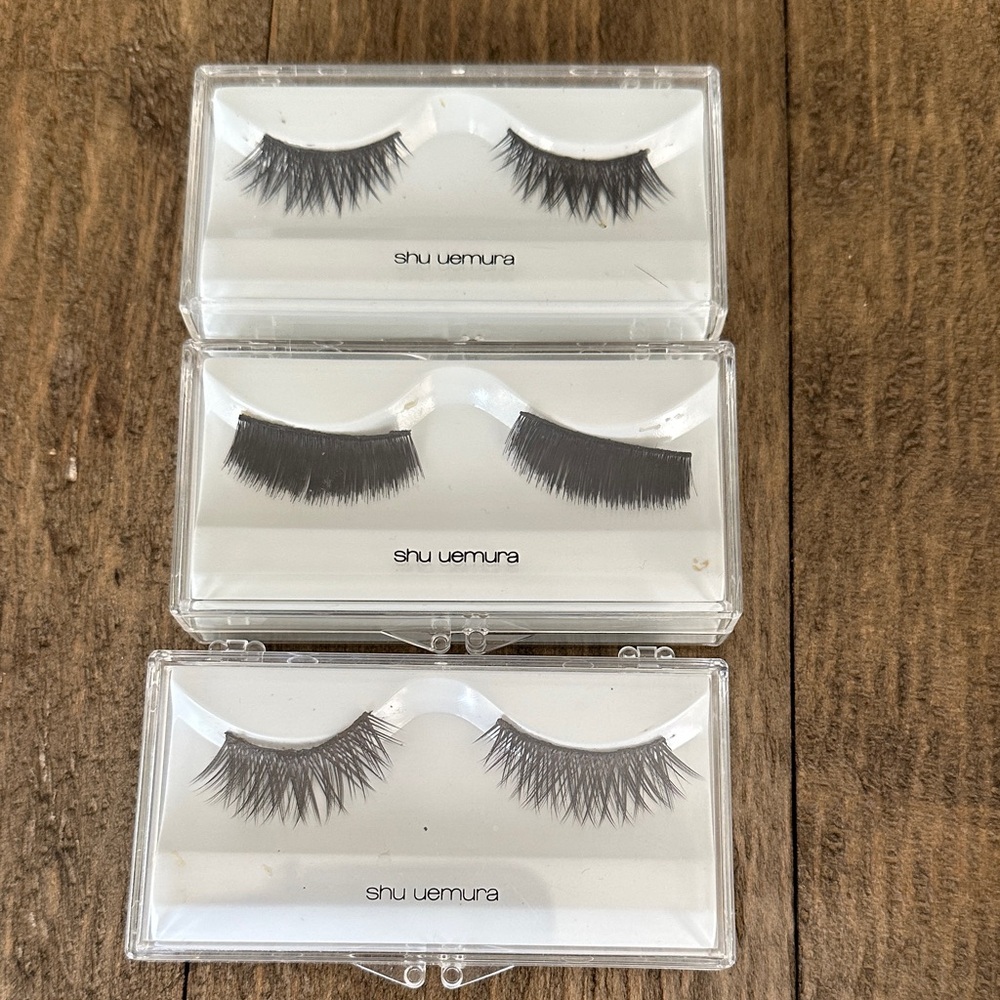 3 Sets of Shu Uemura Dramatic Black Lashes Trio